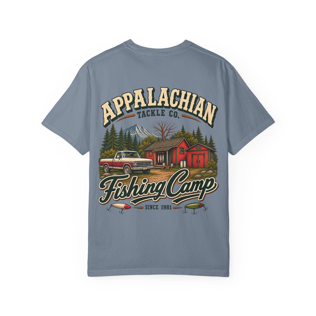 Fishing Camp T-Shirt — Appalachian Fishing Camp Cabin Graphic Tee