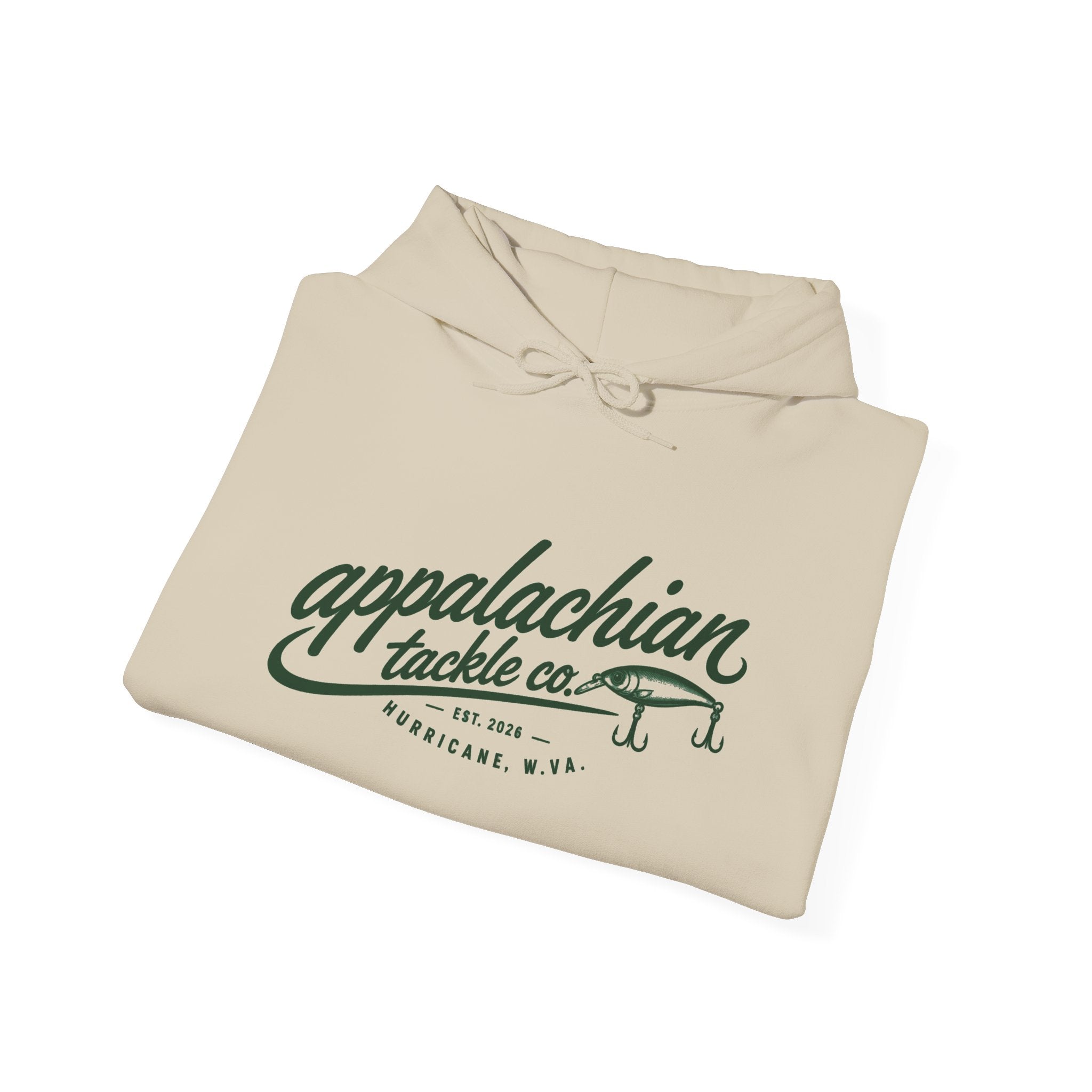 Appalachian Tackle Co. Hoodie – Vintage Fishing Logo Pullover