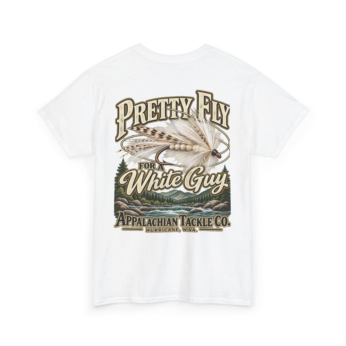 The Fly Series— "Pretty Fly for a White Guy" Vintage Fly Fishing Tee