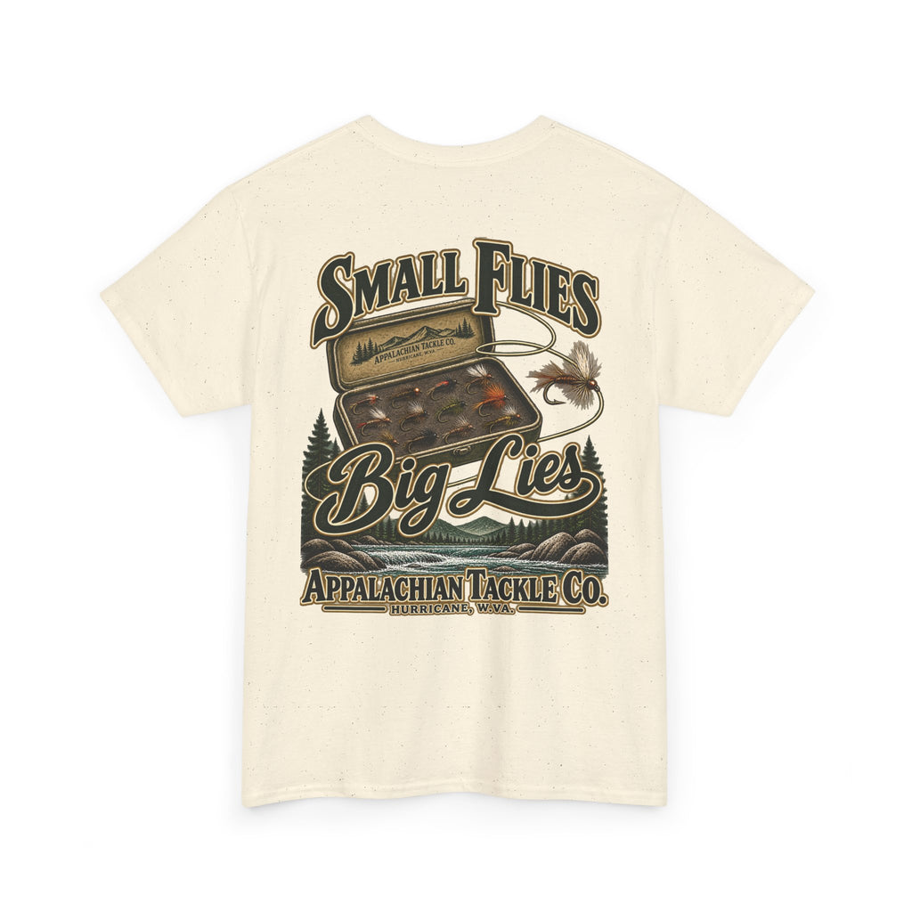 The Fly Series — "Small Flies, Big Lies" Appalachian Tackle Co. Graphic Tee