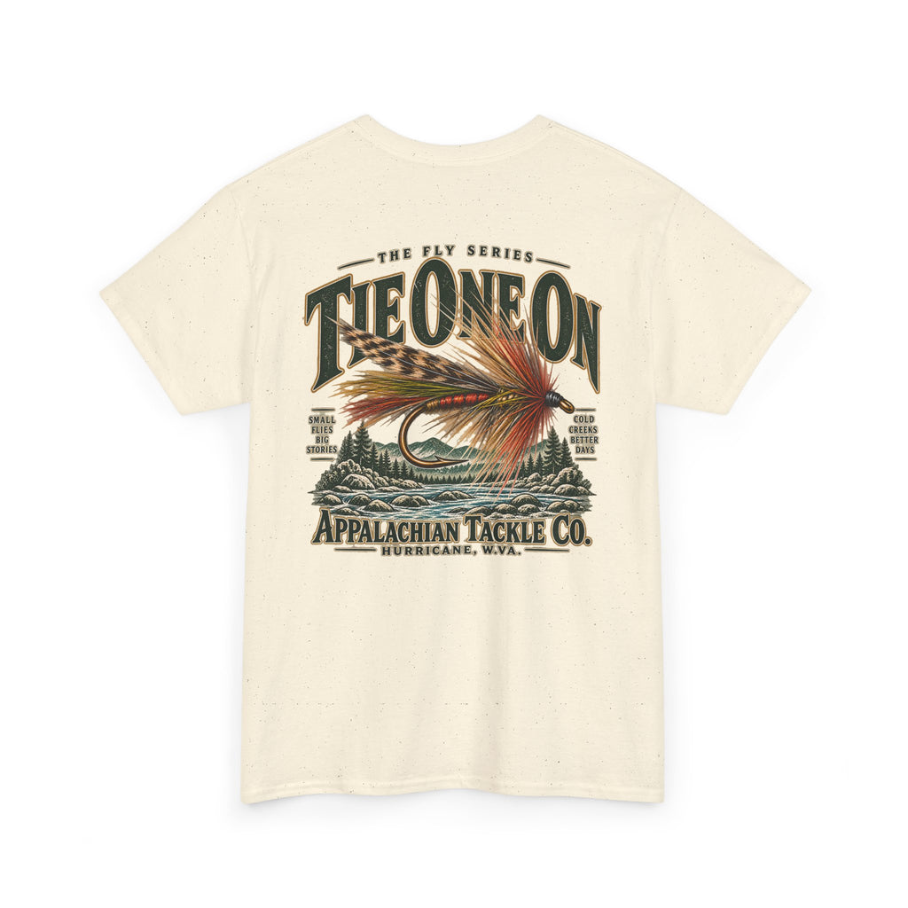 The Fly Series— "Tie One On" Appalachian Tackle Co. Graphic Tee