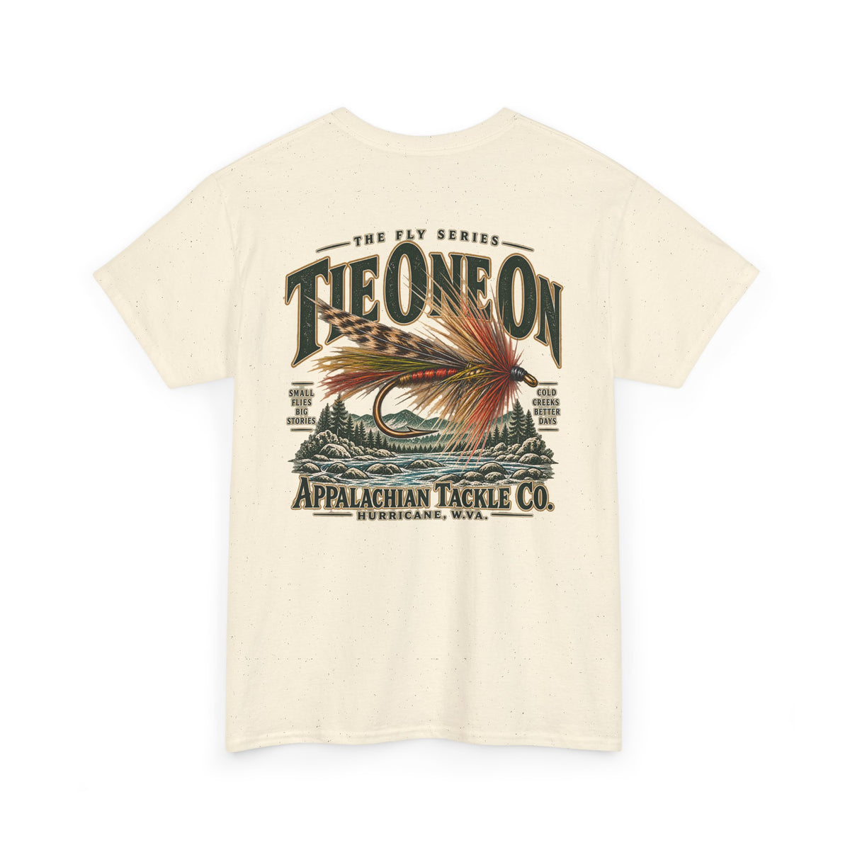 The Fly Series— "Tie One On" Appalachian Tackle Co. Graphic Tee