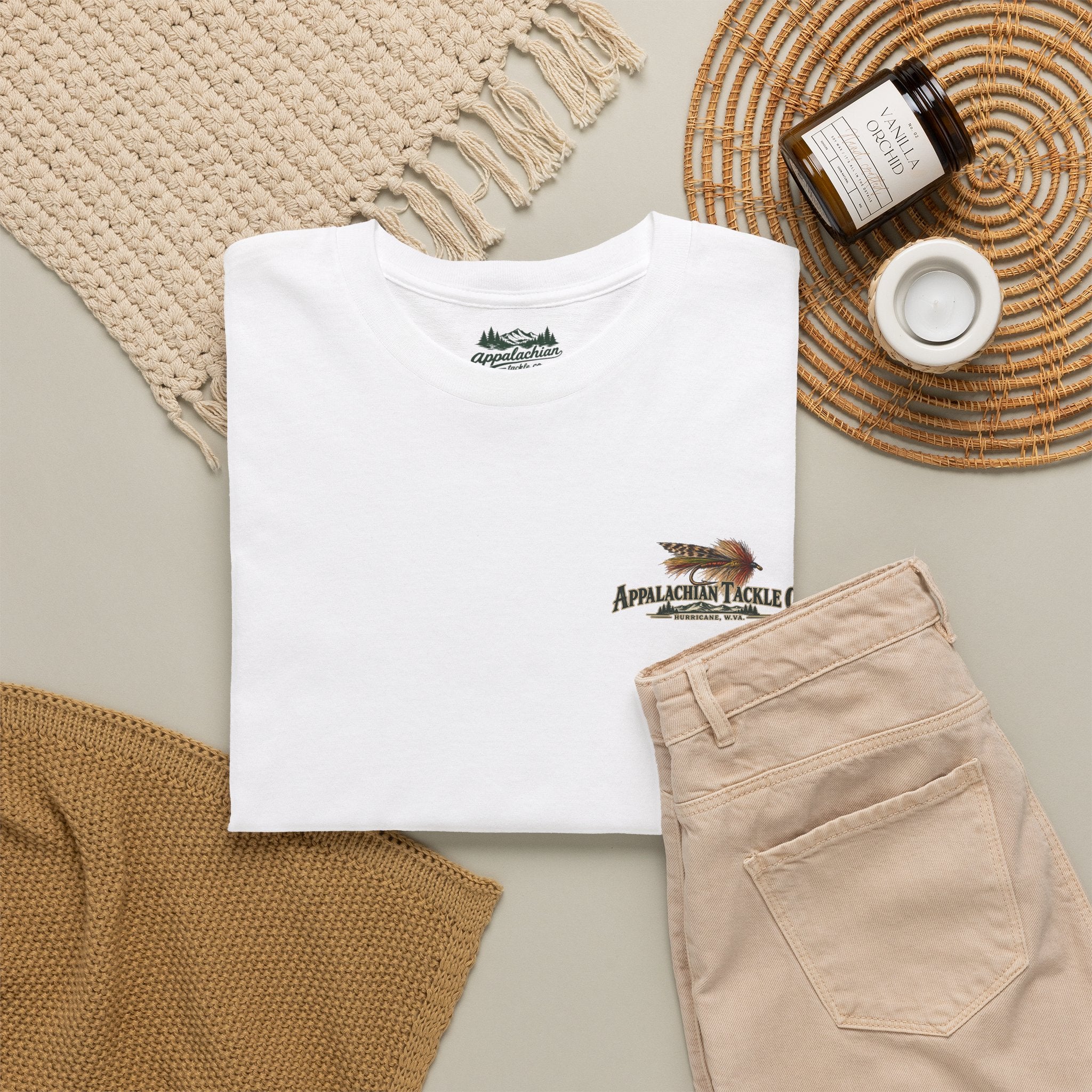 The Fly Series— "Tie One On" Appalachian Tackle Co. Graphic Tee