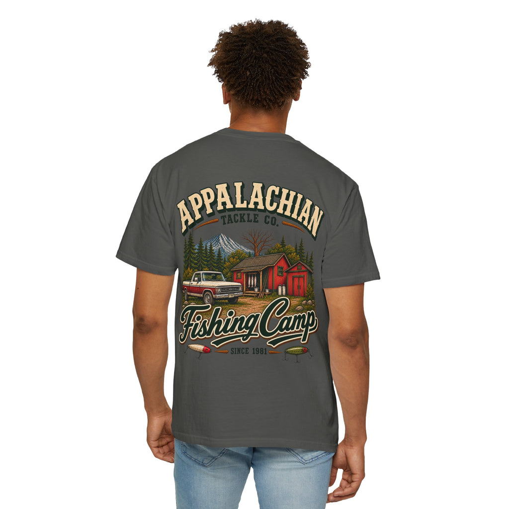 Fishing Camp T-Shirt — Appalachian Fishing Camp Cabin Graphic Tee