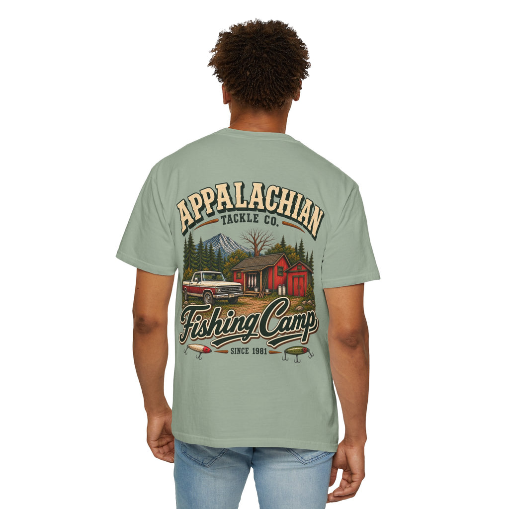 Fishing Camp T-Shirt — Appalachian Fishing Camp Cabin Graphic Tee