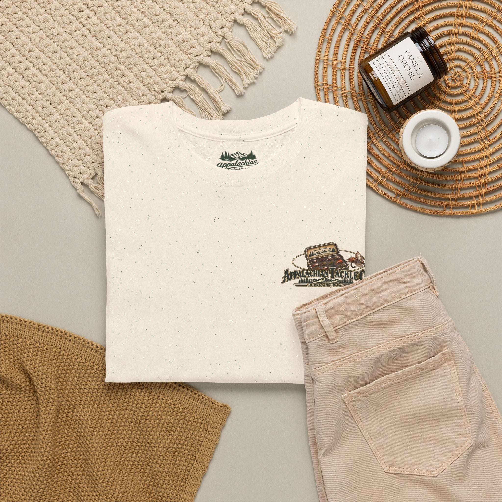The Fly Series — "Small Flies, Big Lies" Appalachian Tackle Co. Graphic Tee