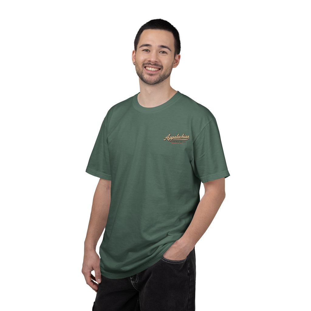 Fishing Camp T-Shirt — Appalachian Fishing Camp Cabin Graphic Tee