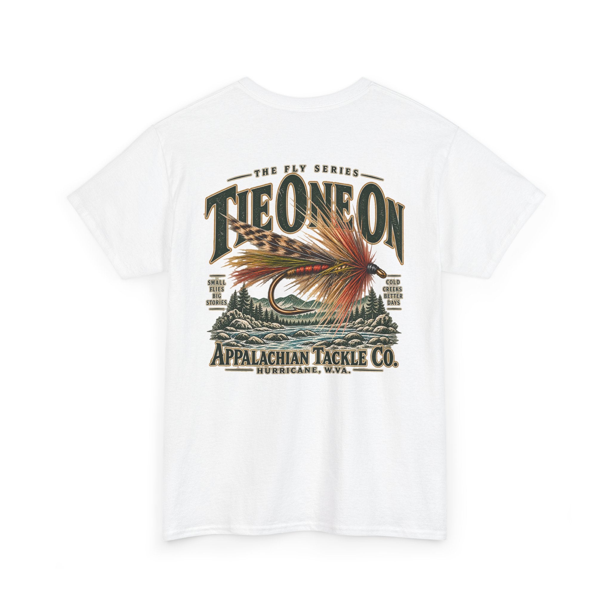 The Fly Series— "Tie One On" Appalachian Tackle Co. Graphic Tee