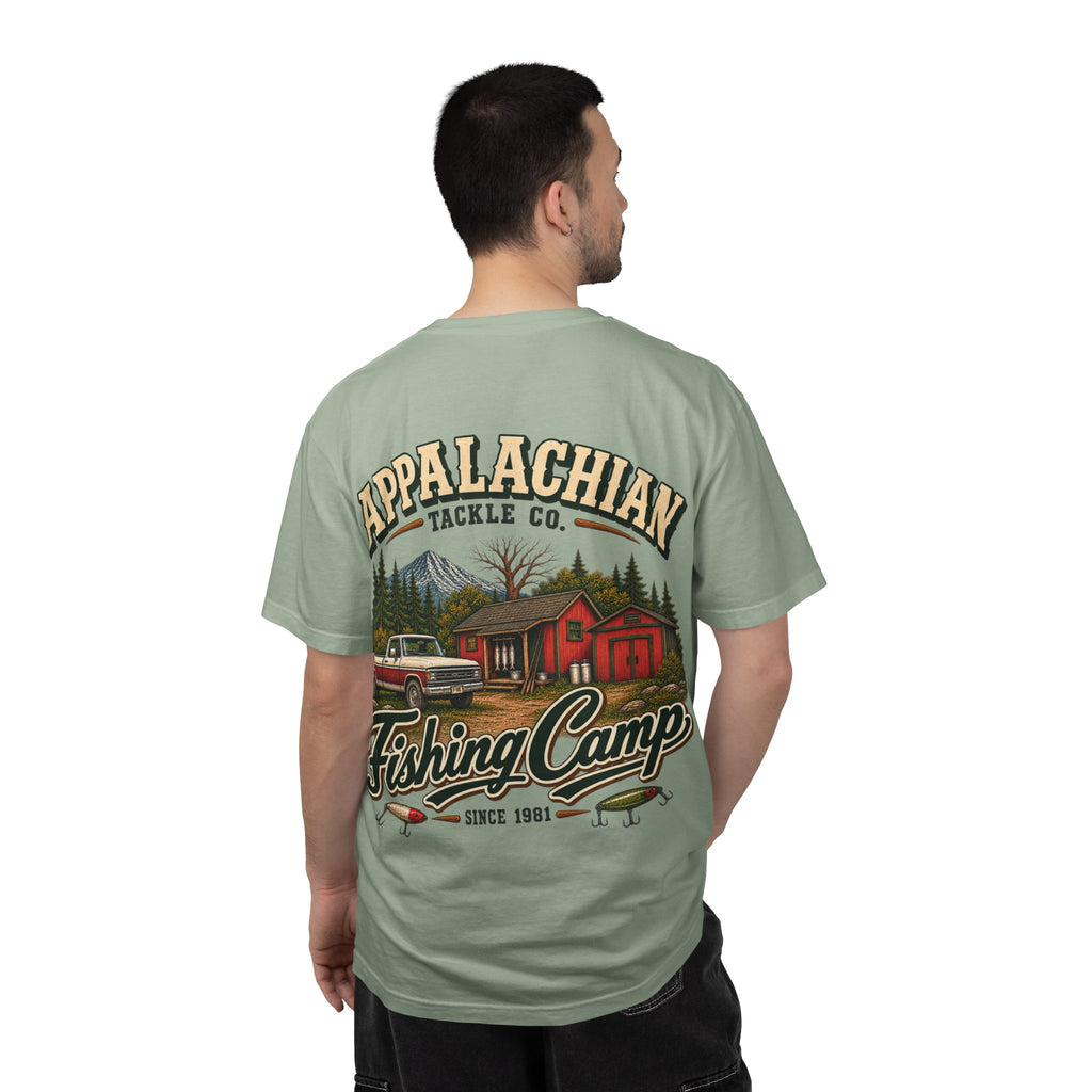 Fishing Camp T-Shirt — Appalachian Fishing Camp Cabin Graphic Tee