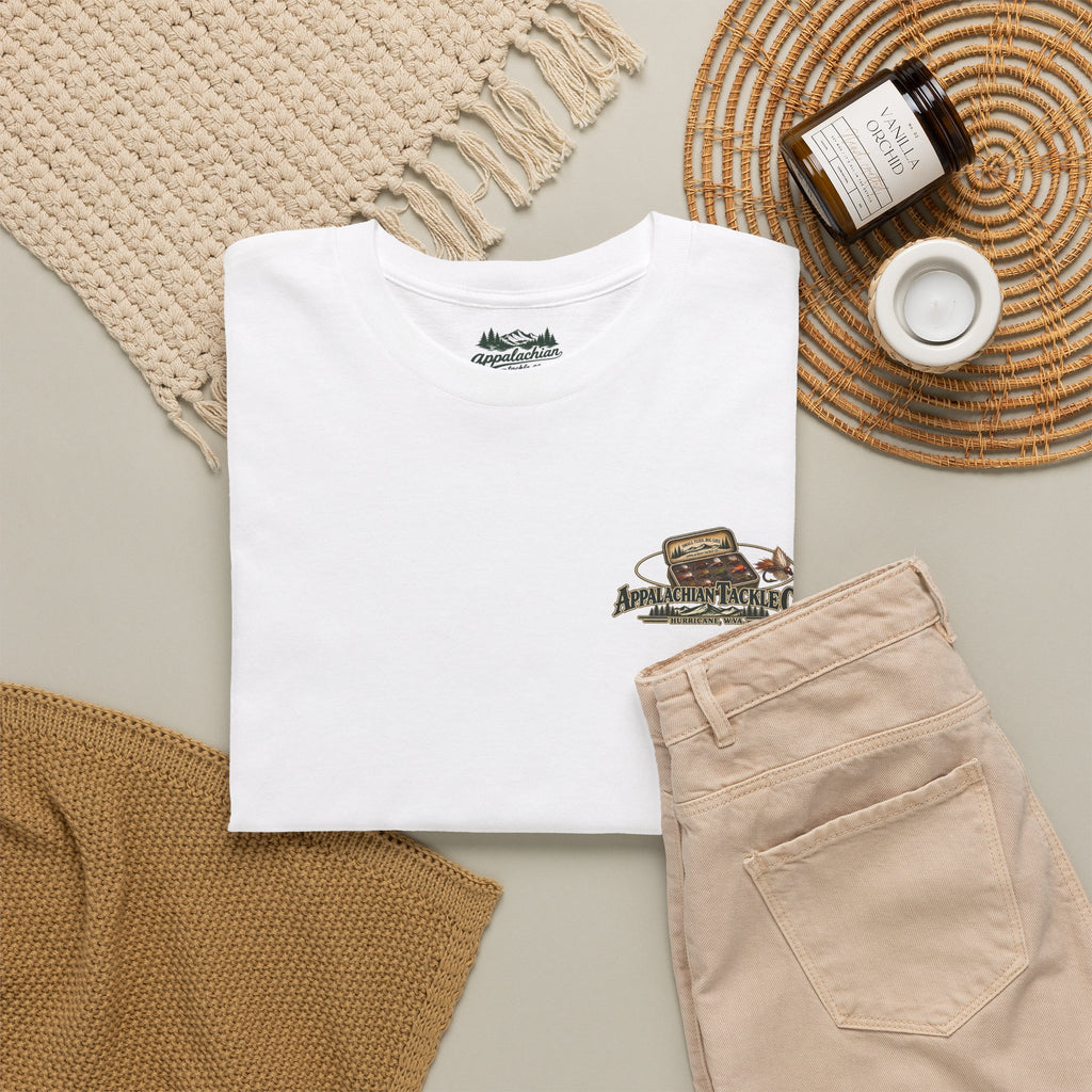 The Fly Series — "Small Flies, Big Lies" Appalachian Tackle Co. Graphic Tee