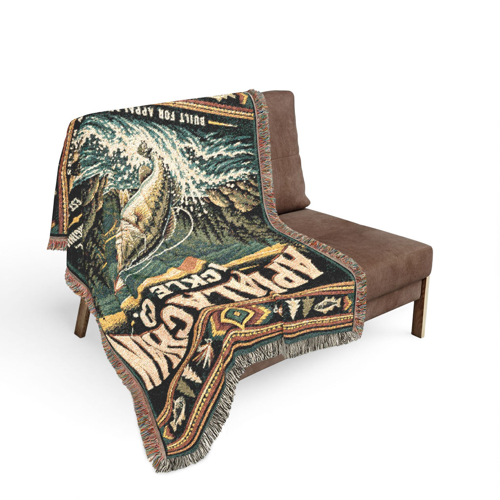 Appalachian Tackle Co. Woven Blanket – Vintage Fishing Throw