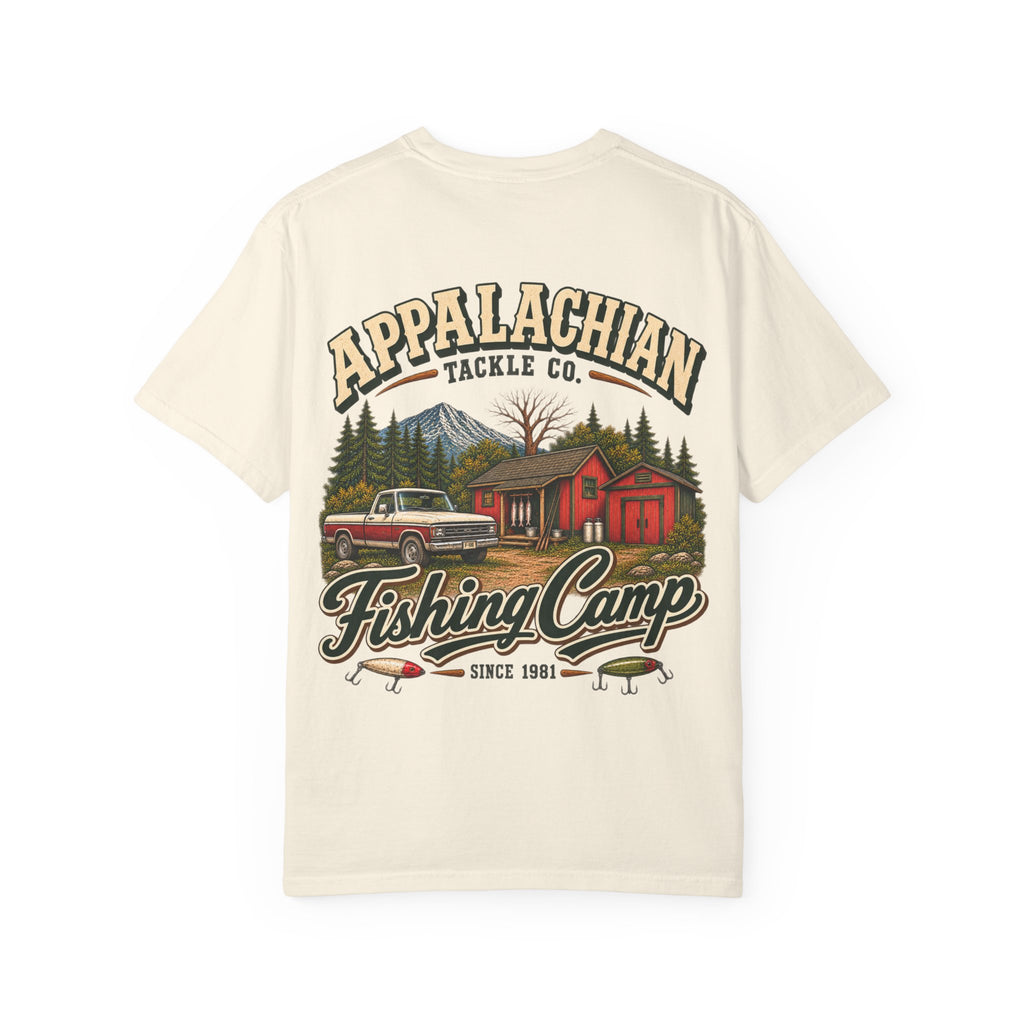 Fishing Camp T-Shirt — Appalachian Fishing Camp Cabin Graphic Tee