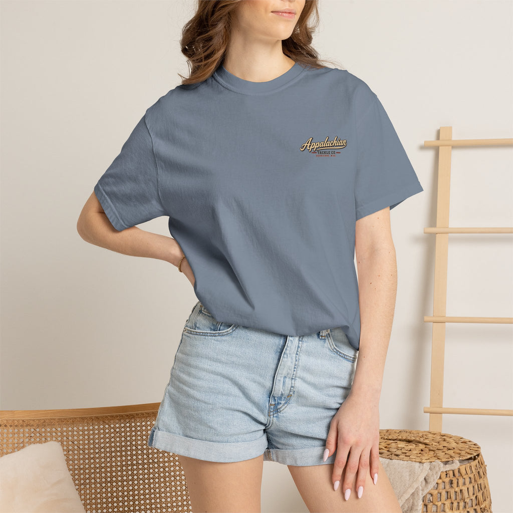 Fishing Camp T-Shirt — Appalachian Fishing Camp Cabin Graphic Tee