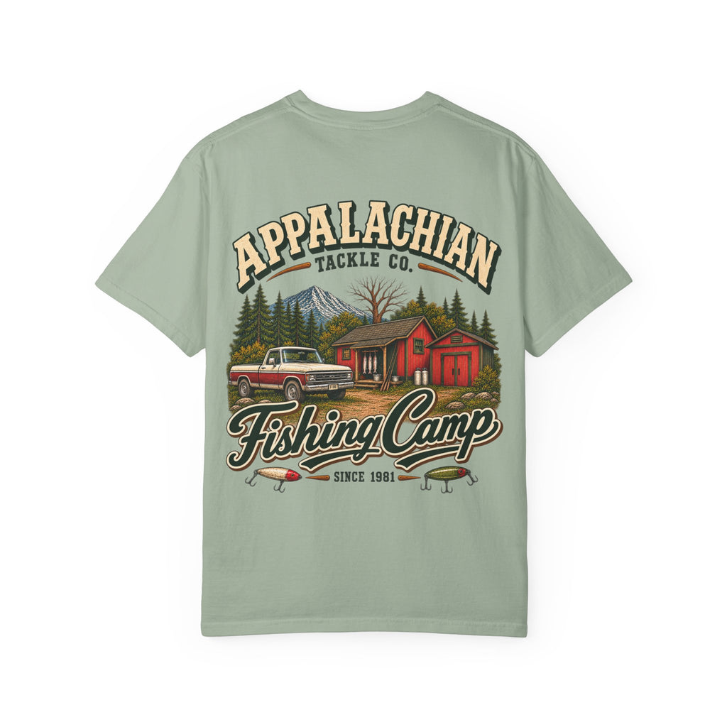 Fishing Camp T-Shirt — Appalachian Fishing Camp Cabin Graphic Tee