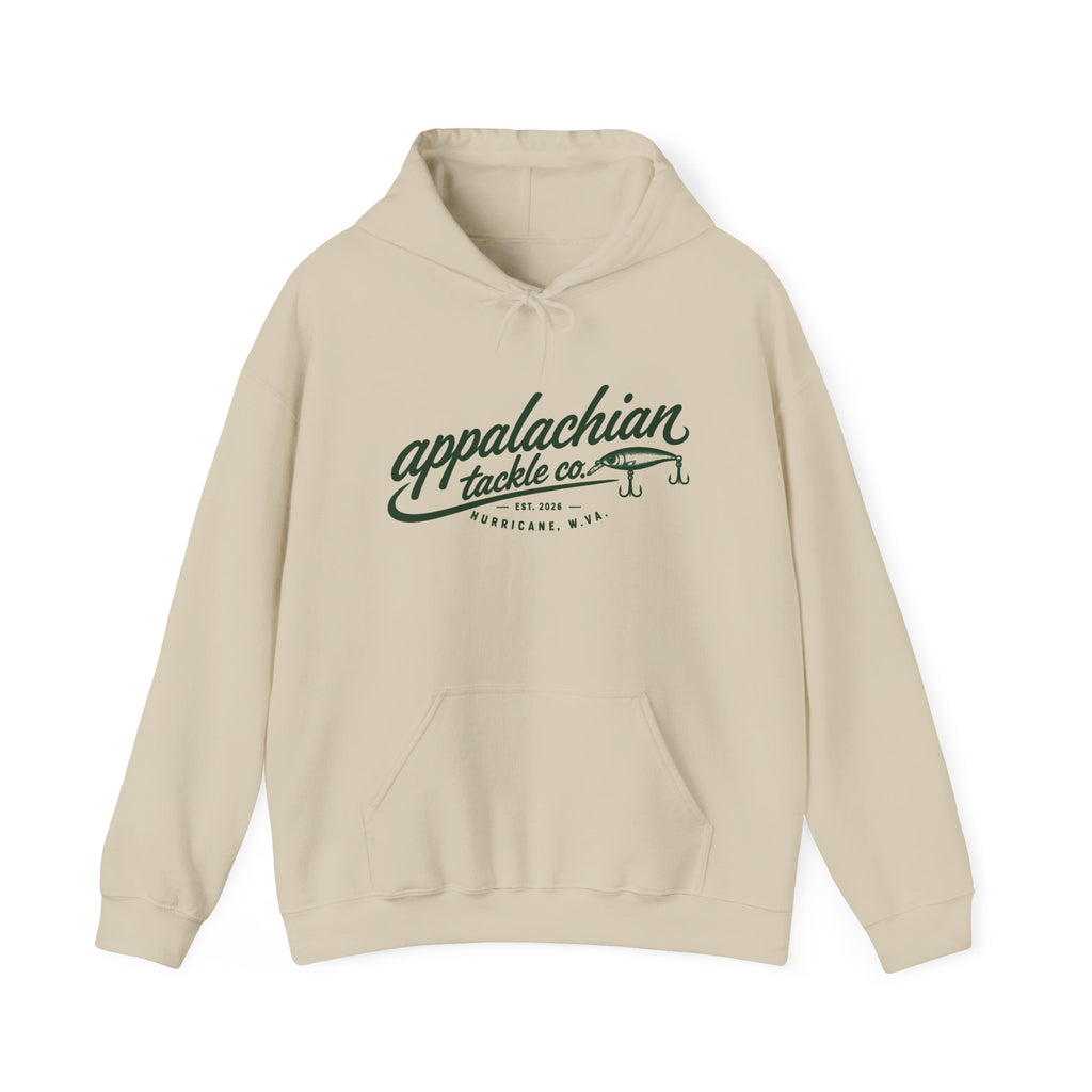 Appalachian Tackle Co. Hoodie – Vintage Fishing Logo Pullover