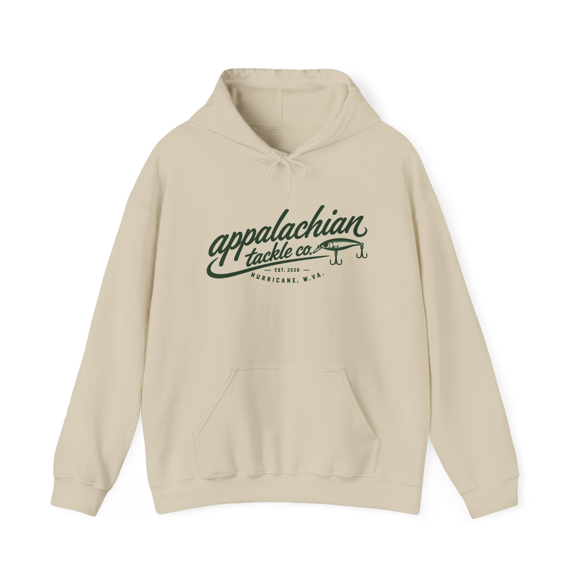 Appalachian Tackle Co. Hoodie – Vintage Fishing Logo Pullover