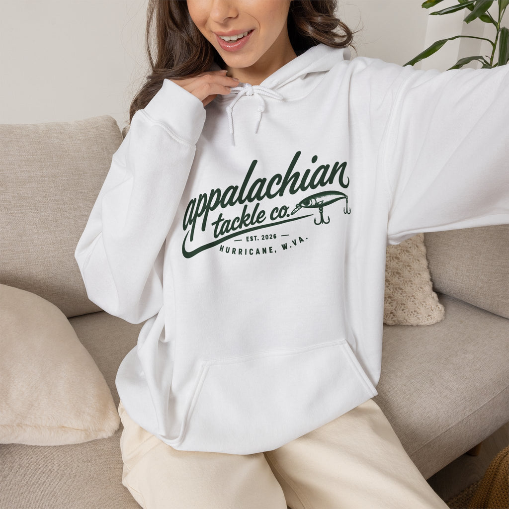 Appalachian Tackle Co. Hoodie – Vintage Fishing Logo Pullover