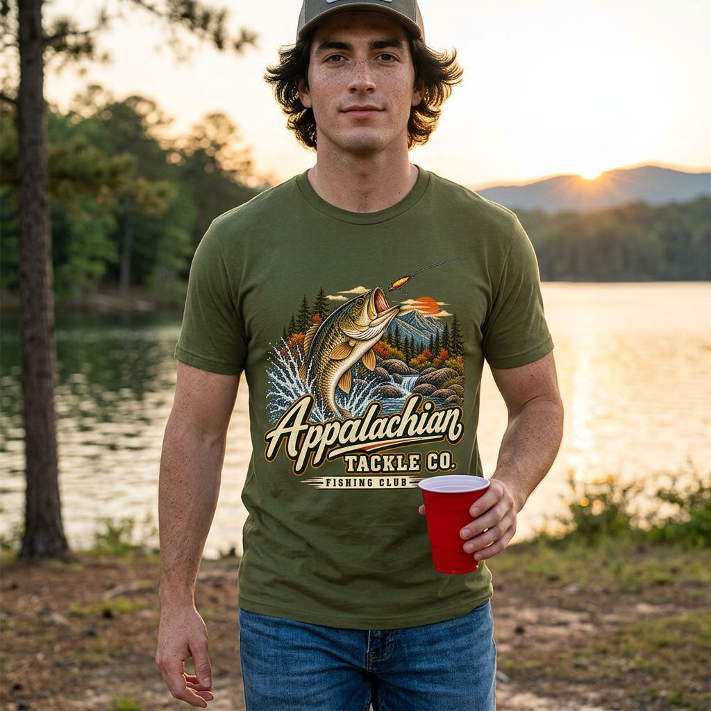 Appalachian Tackle Co. - Fishing Club - Big Bass Fishing Tee