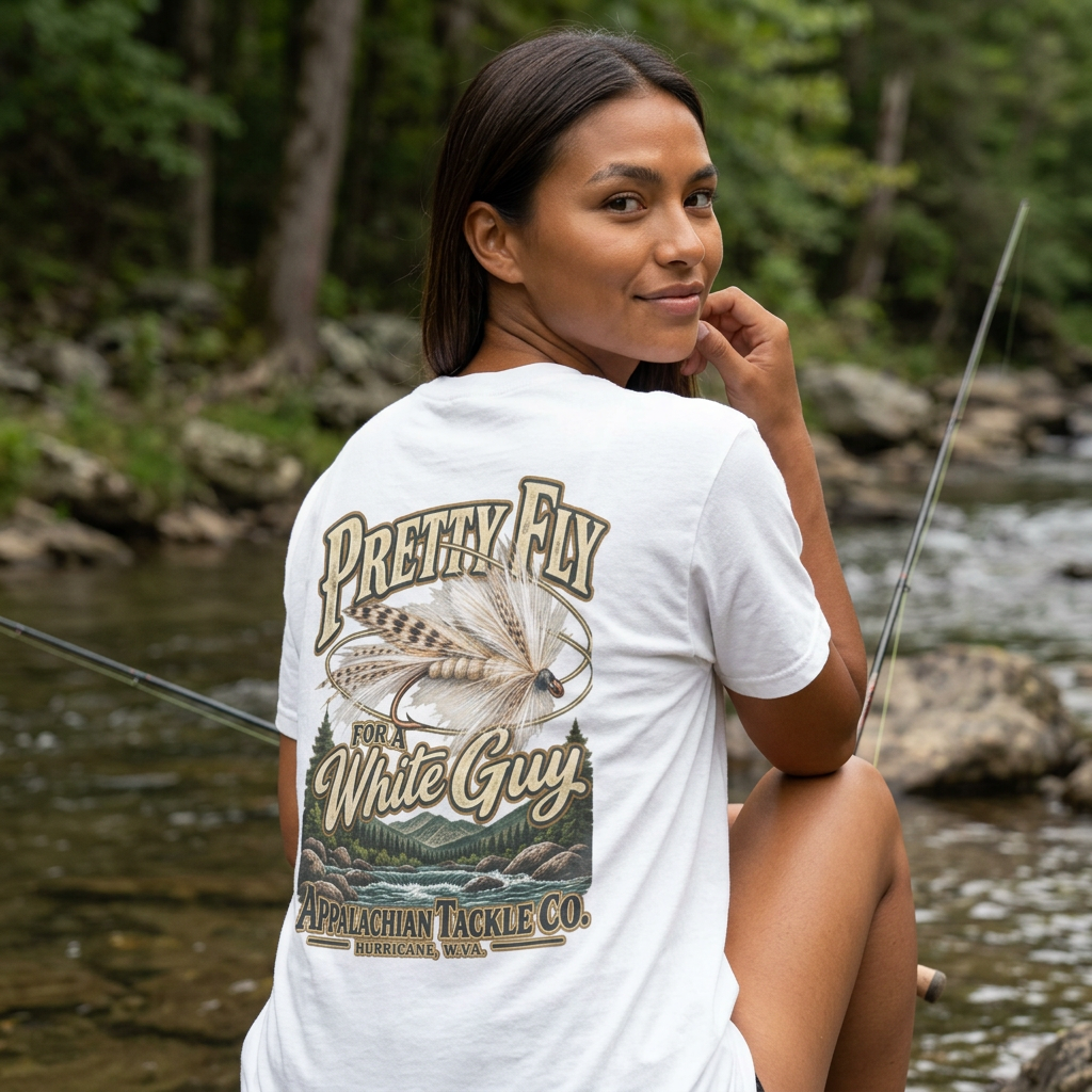 The Fly Series— "Pretty Fly for a White Guy" Vintage Fly Fishing Tee