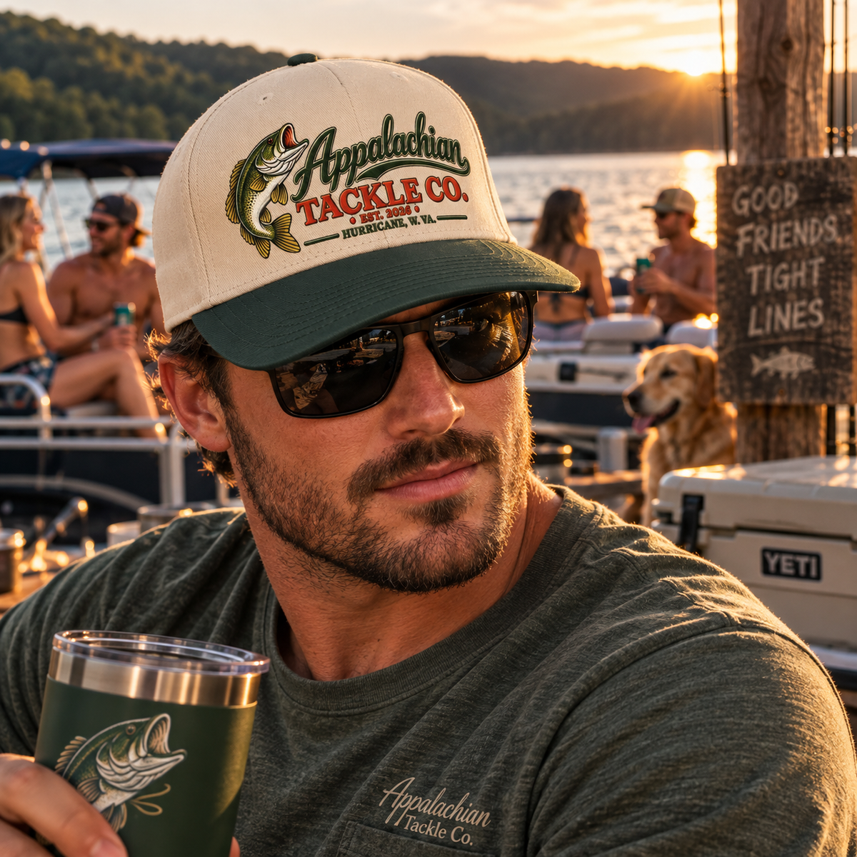 Appalachian Tackle Co. Fishing Hat – Embroidered Bass Cap