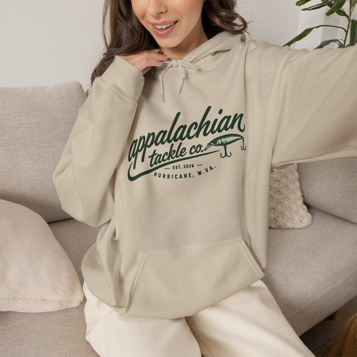 Appalachian Tackle Co. Hoodie – Vintage Fishing Logo Pullover