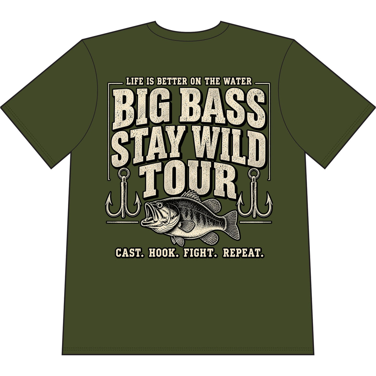Appalachian Tackle Co. - Fishing Club - Big Bass Fishing Tee