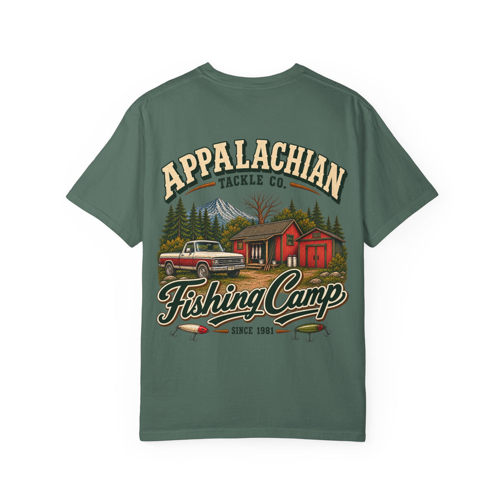 Fishing Camp T-Shirt — Appalachian Fishing Camp Cabin Graphic Tee