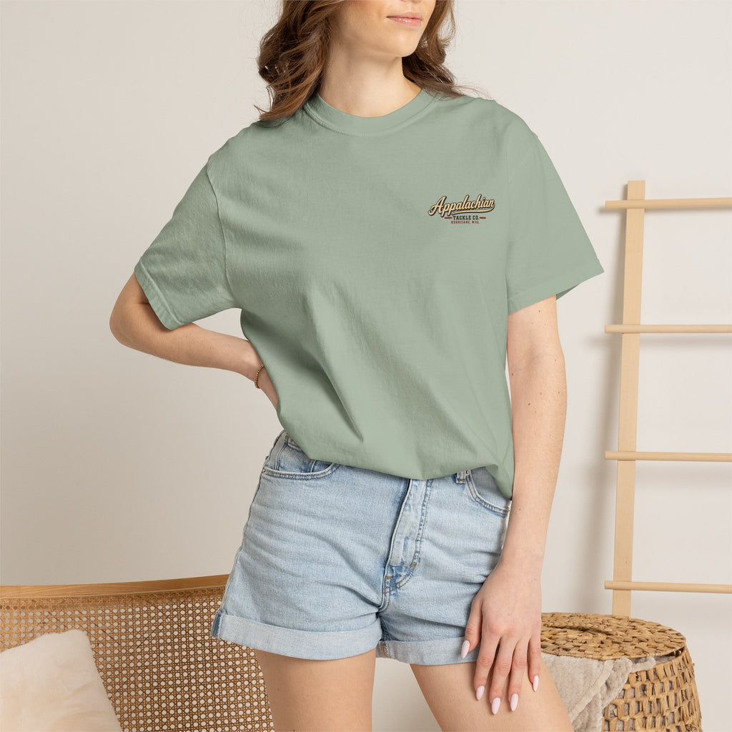 Fishing Camp T-Shirt — Appalachian Fishing Camp Cabin Graphic Tee