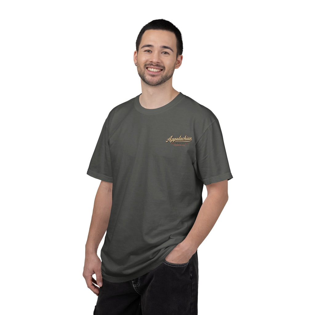 Fishing Camp T-Shirt — Appalachian Fishing Camp Cabin Graphic Tee