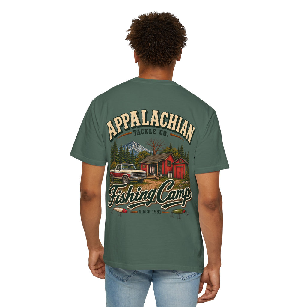 Fishing Camp T-Shirt — Appalachian Fishing Camp Cabin Graphic Tee