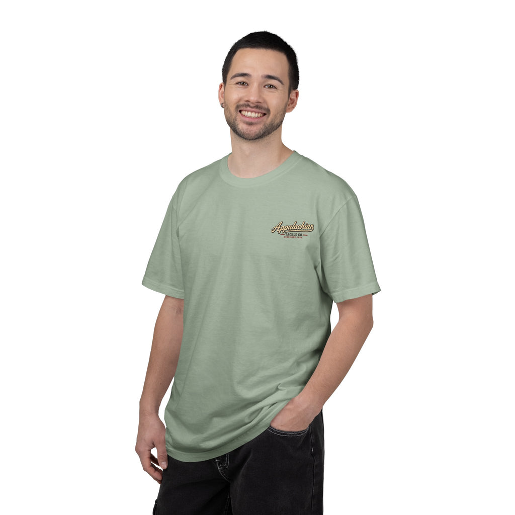 Fishing Camp T-Shirt — Appalachian Fishing Camp Cabin Graphic Tee