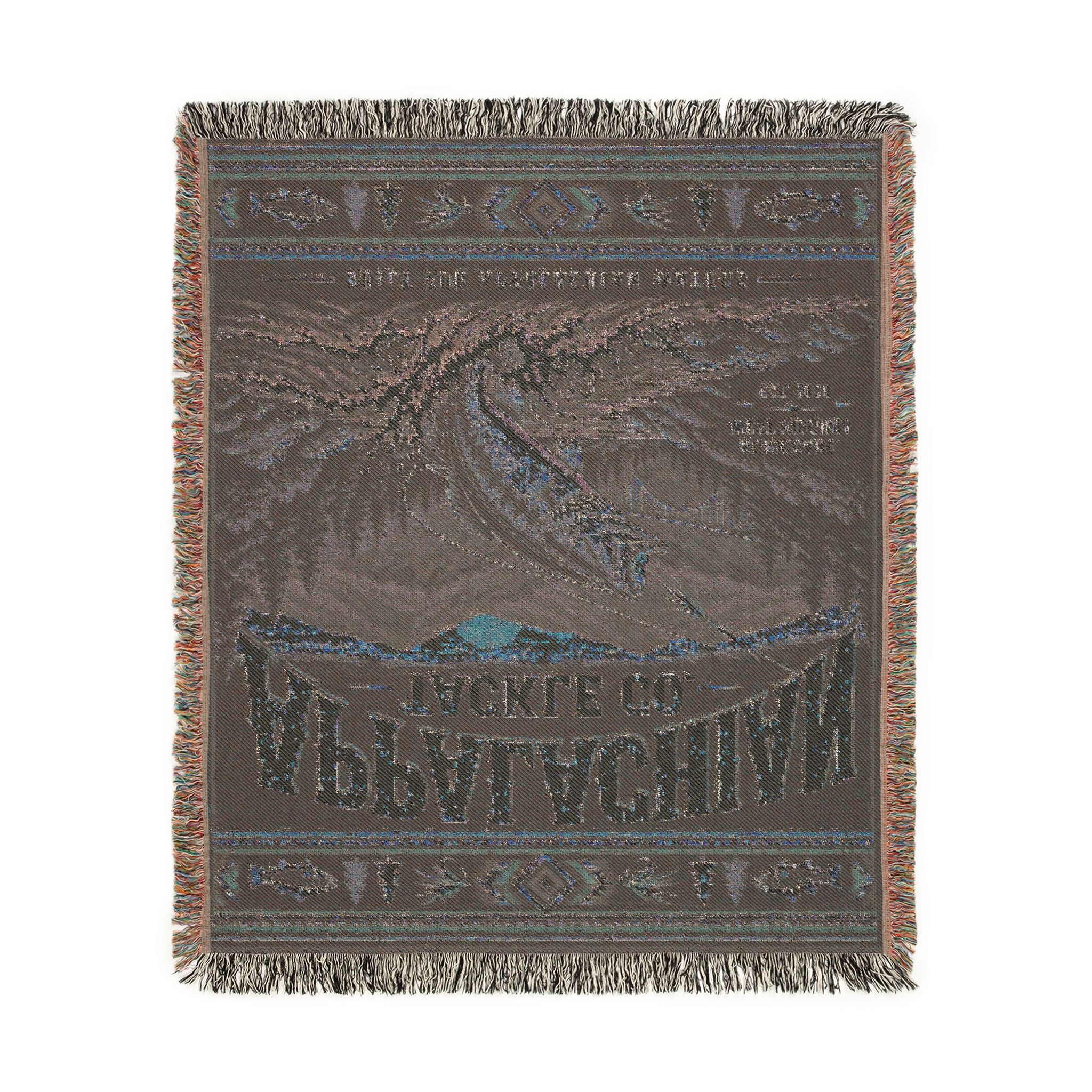 Appalachian Tackle Co. Woven Blanket – Vintage Fishing Throw