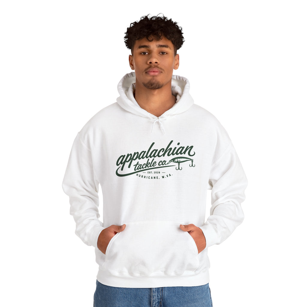 Appalachian Tackle Co. Hoodie – Vintage Fishing Logo Pullover